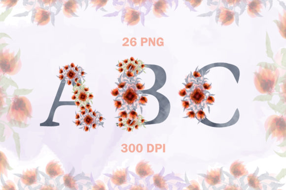 Bringing Nature to Letters: The Charm of the Floral Watercolor Bouquet Alphabet