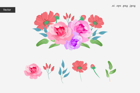 Complete Guide to Using the Colourful 2d Floral Bouquet Pack