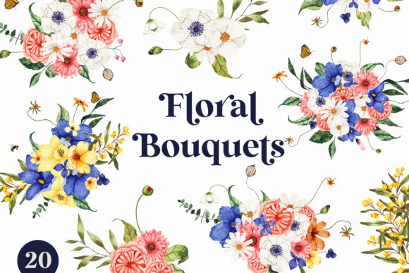 Floral Bouquet Watercolor Clipart PNG: The Designer's Essential Toolkit