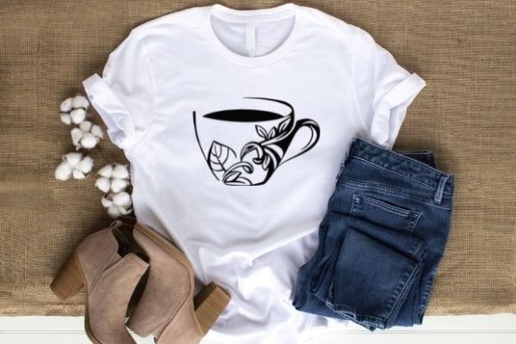 Floral Coffee Cup: A Creative Font for Modern Crafting & Design