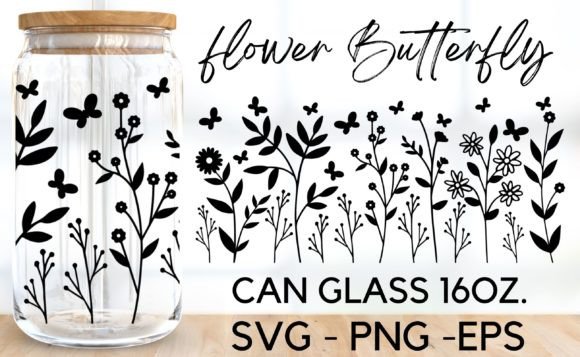 Floral Flower Butterfly Glass Wrap SVG: Transforming Custom Glassware into a Strategic Asset