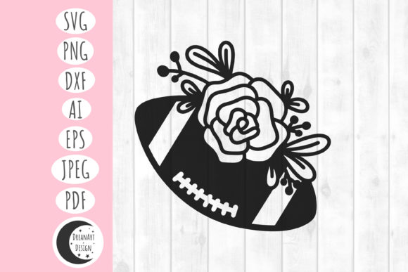 Floral Football SVG Designs for Creative Crafting