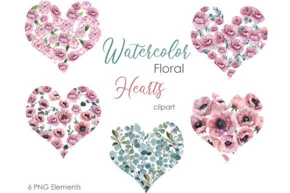 The Artful Advantage of Watercolor Clipart Beauty Floral Heart