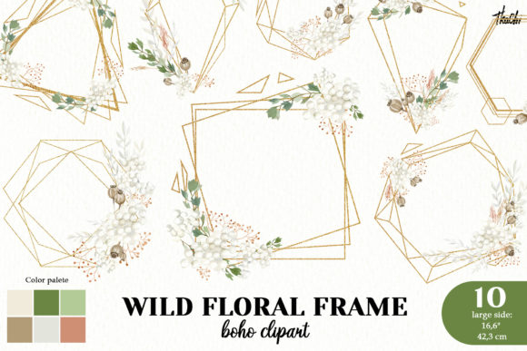 The Artistic and Practical Value of Watercolor Boho Floral Frame Clipart