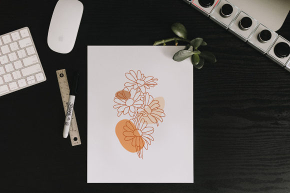 The Elegant Simplicity of Line Art Floral Wall Art Minimalist