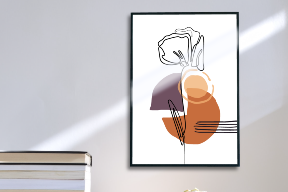 The Practical Value of Minimalist Abstract Backgrounds with Floral Line Art