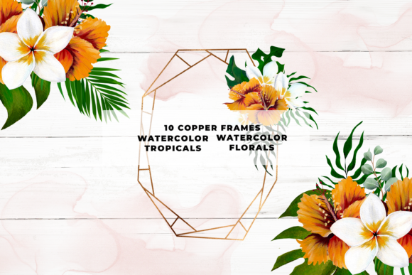 Unlock Creativity with the Copper Tropical Floral Border Collection