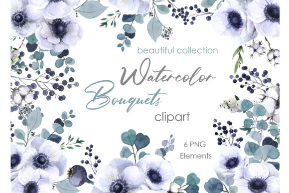 Unlocking Creativity with Watercolor Clipart Floral Digital Flowers