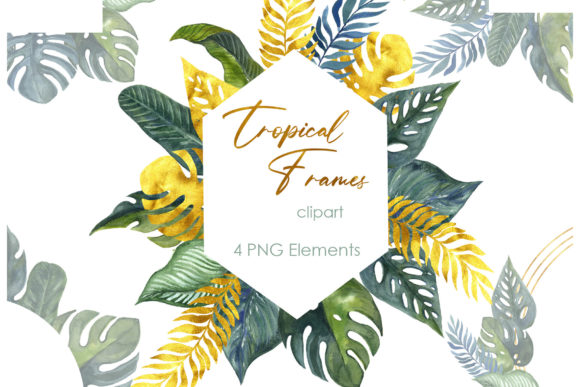 Watercolor Clipart Floral Frame PNG: Your Digital Design Element